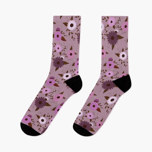 Item preview, Mauve and Chocolate Floral  designed and sold by JaygiesDesign.