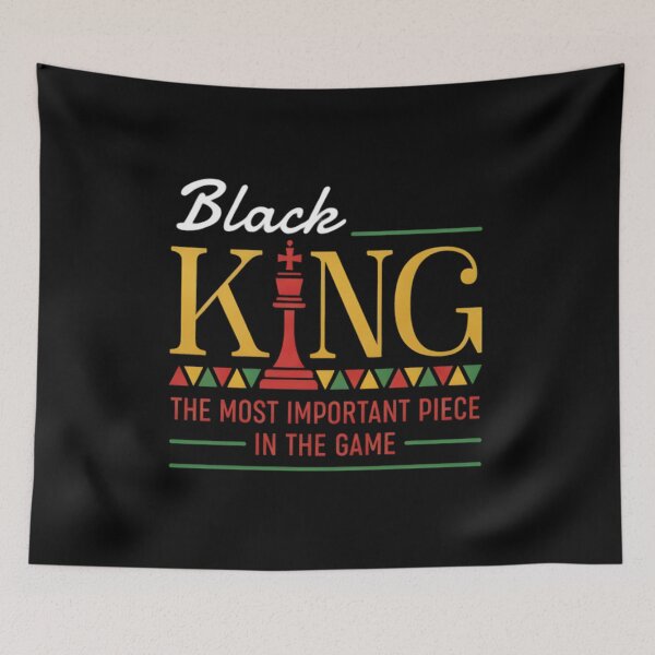 Item preview, Black King Most Important Piece t-shirt designed and sold by JaaCreativeShop.