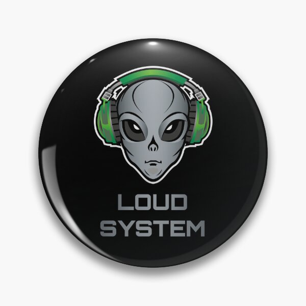Item preview, Loud System Alien Headphones Logo designed and sold by ElectroSphere46.