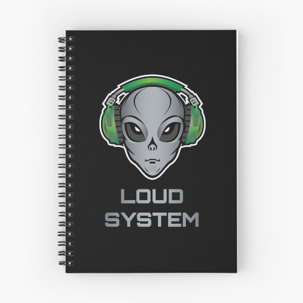 Item preview, Loud System Alien Headphones Logo designed and sold by ElectroSphere46.