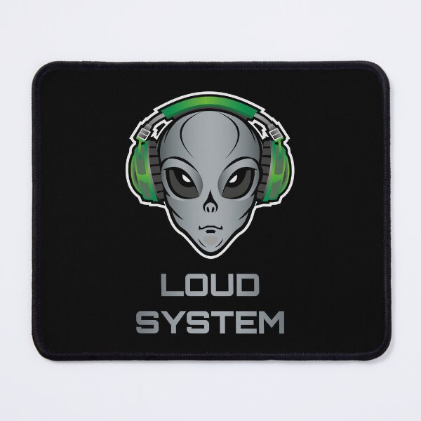 Item preview, Loud System Alien Headphones Logo designed and sold by ElectroSphere46.