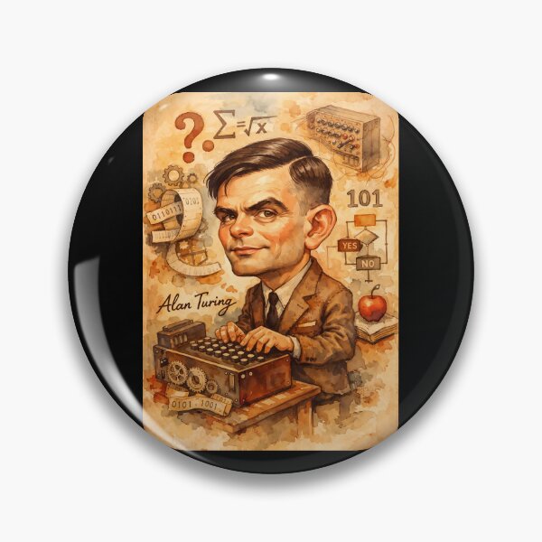Item preview, Alan Turing designed and sold by Sarcastic designs.