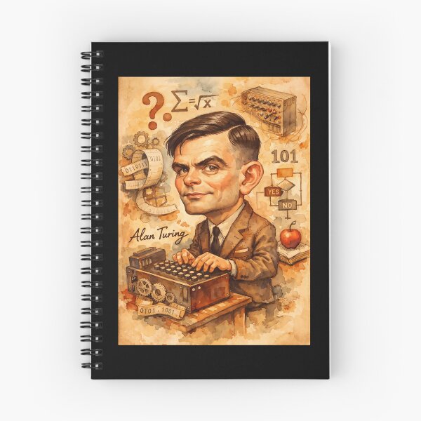 Aperçu de l'œuvre Alan Turing créée et vendue par Sarcastic designs.