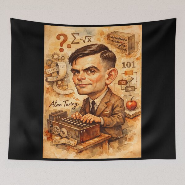 Item preview, Alan Turing designed and sold by Sarcastic designs.
