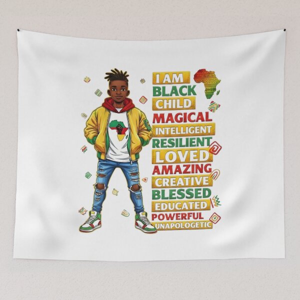 Item preview, I Am Black Child Magic t-shirt designed and sold by JaaCreativeShop.