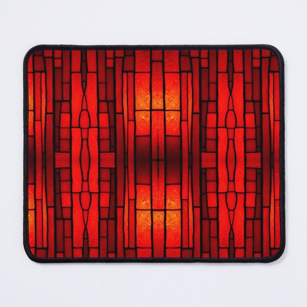Item preview, Red Abstract Stained Glass designed and sold by Sachie's Studio.