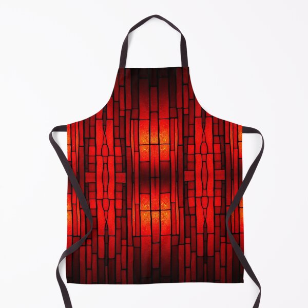 Item preview, Red Abstract Stained Glass designed and sold by Sachie's Studio.