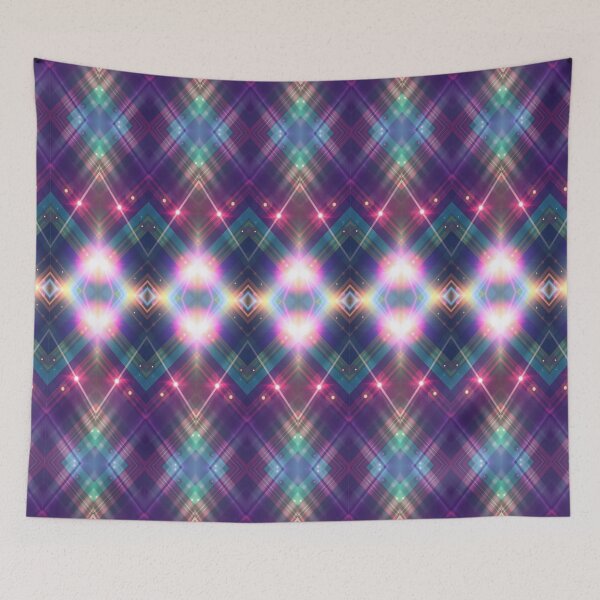 Item preview, Lens Flare Crazy Plaid designed and sold by Sachie's Studio.