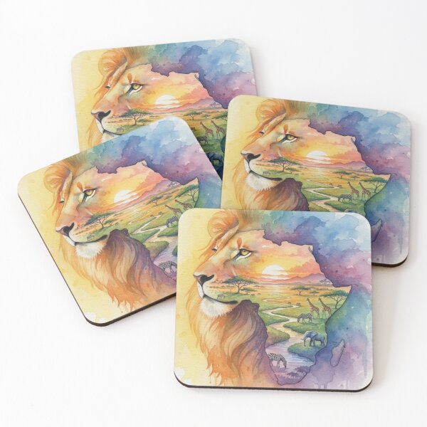 Item preview, Lion and Africa designed and sold by Bobigreg.