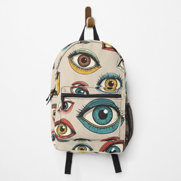 Item preview, All Eyes on You - Surreal Eye Pattern in Parchment designed and sold by JawKneeArt.