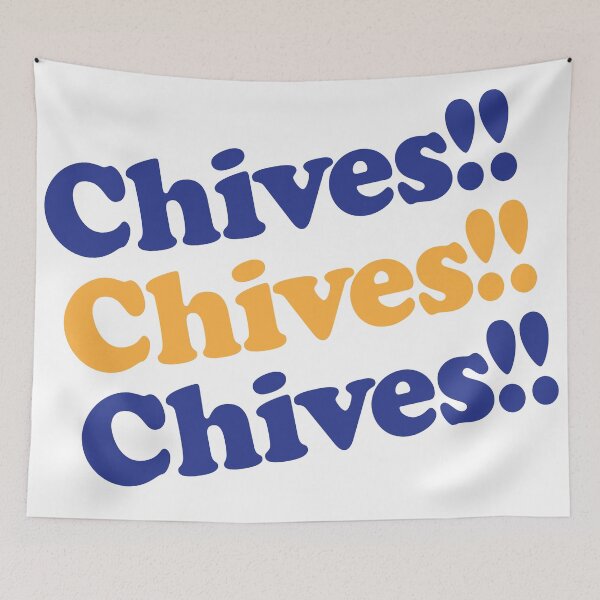 Item preview, Chives! Blue and Gold designed and sold by Gayle Mahoney.