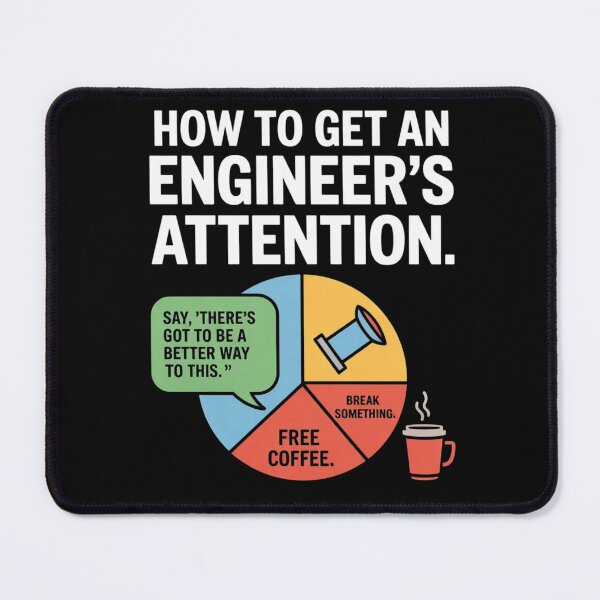Item preview, How to Get an Engineer's Attention for Engineering Student designed and sold by ZACK ART.