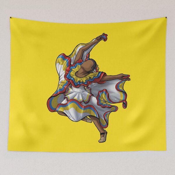 Item preview, Colombian pollera design, traditional dress designed and sold by FoxnakeChiros.