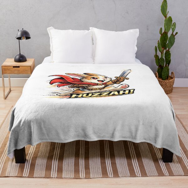Item preview, Rabbit Knight "HUZZAH!" designed and sold by Alex D Print Studio Designs.