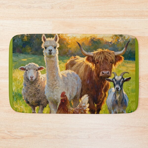 Item preview, The Gang Of Five Farm Animals designed and sold by Glimmersmith.