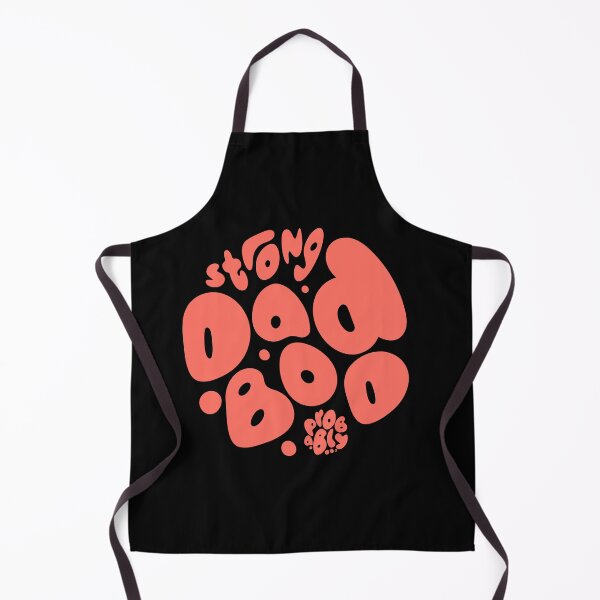 Item preview, Strong Dad Bod Probably CORAL on BLACK designed and sold by elementbranding.