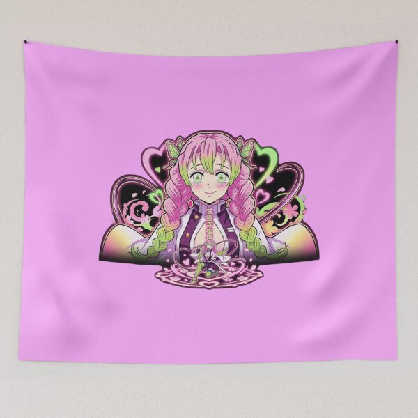 Item preview, Mitsuri Kanroji Love Hashira Anime Glow Design designed and sold by Innova_Creations.