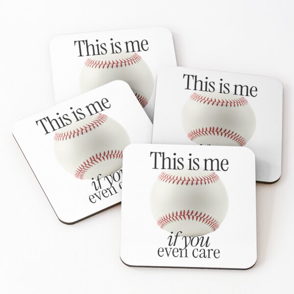 Item preview, This Is Me If You Even Care baseball fan relationship designed and sold by The Sporty Nerd.