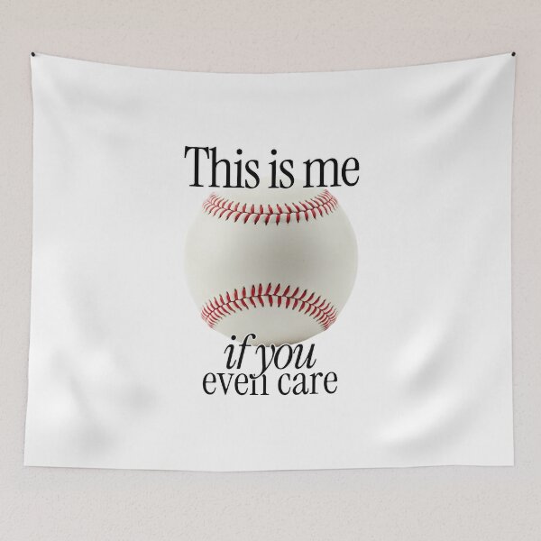 Item preview, This Is Me If You Even Care baseball fan relationship designed and sold by The Sporty Nerd.