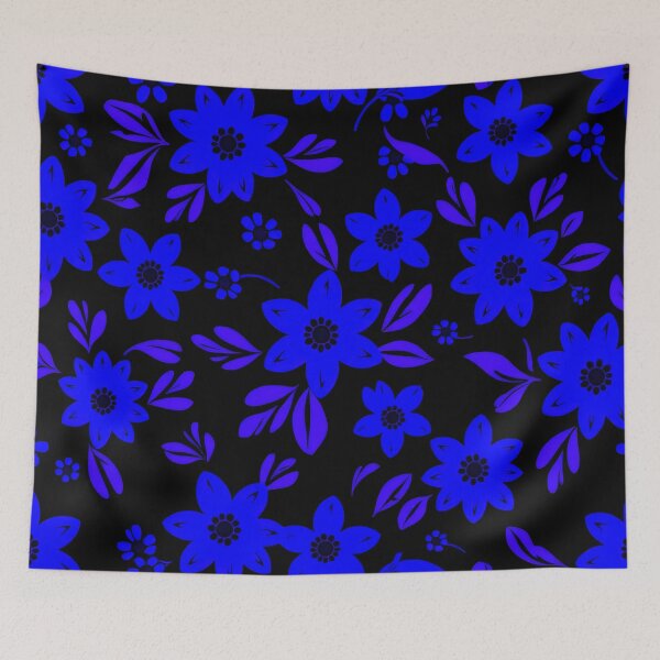 Item preview, Blue Floral Pattern designed and sold by Sachie's Studio.