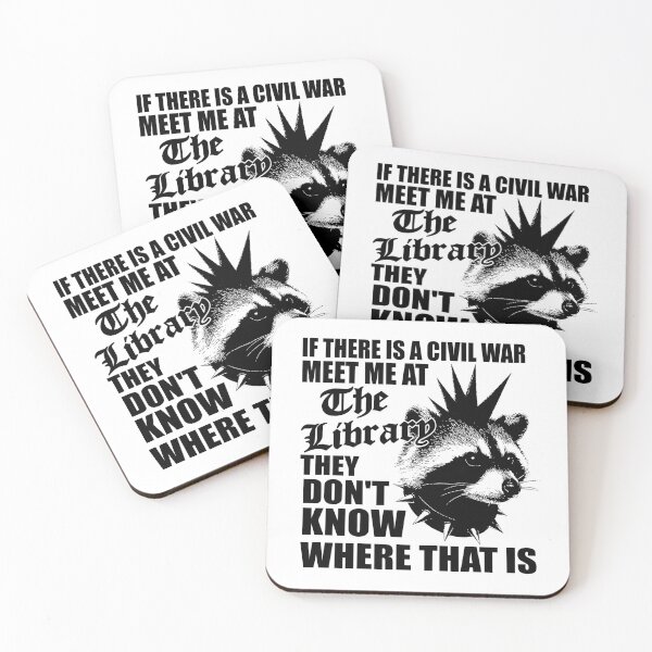 Item preview, Public Libraries funny raccoon meme - Abolish ICE Pro Immigration designed and sold by borenclolahroy.