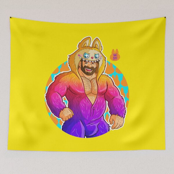 Item preview, ADAM LIKES LA-BOBO (DETAIL) - YELLOW PINK ONESIE designed and sold by bobobear.