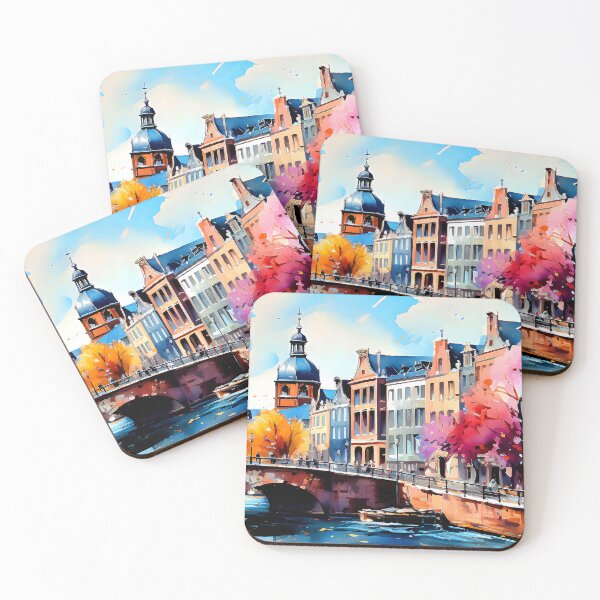 Item preview, European Old World City By Canal Digital Art designed and sold by DEC02.