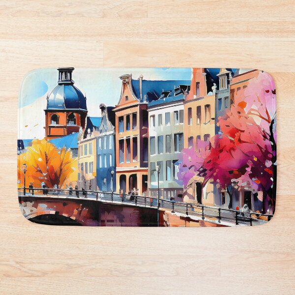 Item preview, European Old World City By Canal Digital Art designed and sold by DEC02.