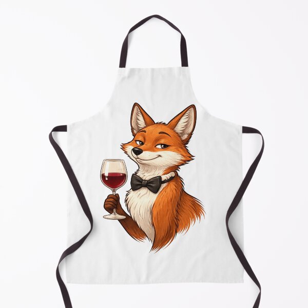 Item preview, Elegant Fox with Wine Glass - Funny Wine Lover T-Shirt designed and sold by CzipipitoStudio.