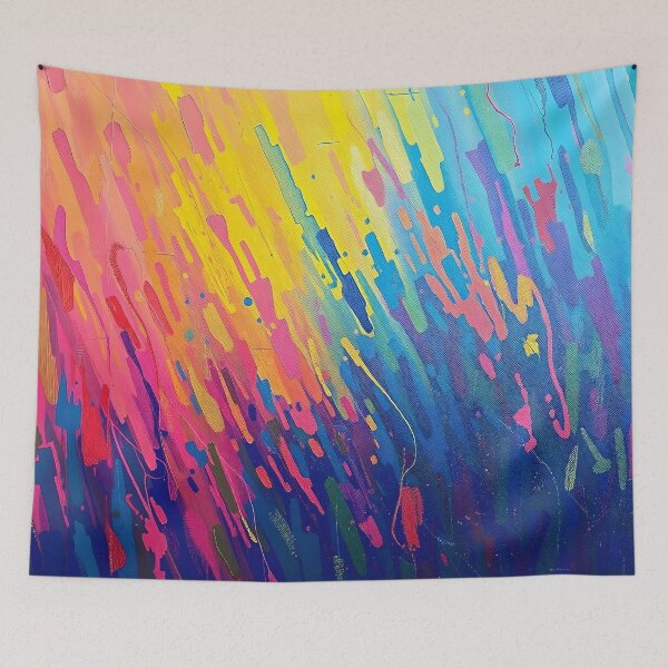Item preview, Vibrant Streaked Abstract designed and sold by Sachie's Studio.