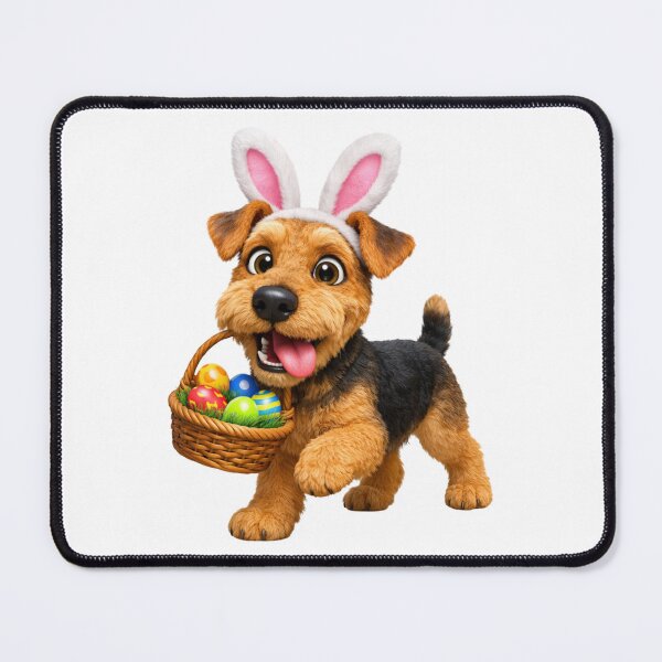 Item preview, Easter Airedale Terrier designed and sold by Sillytoe.