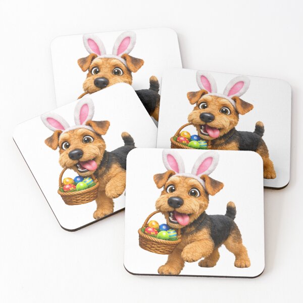 Item preview, Easter Airedale Terrier designed and sold by Sillytoe.