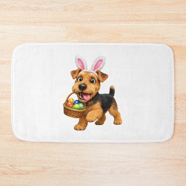 Item preview, Easter Airedale Terrier designed and sold by Sillytoe.