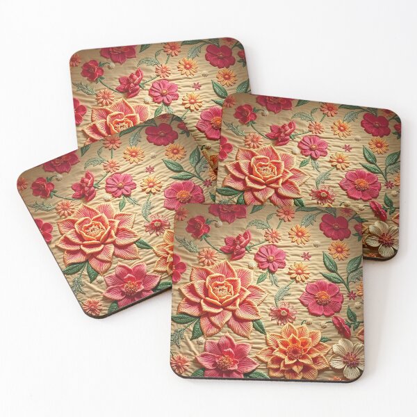 Item preview, Sculpted Floral Textile designed and sold by Sachie's Studio.