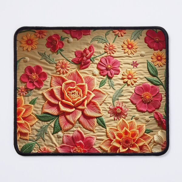 Item preview, Sculpted Floral Textile designed and sold by Sachie's Studio.
