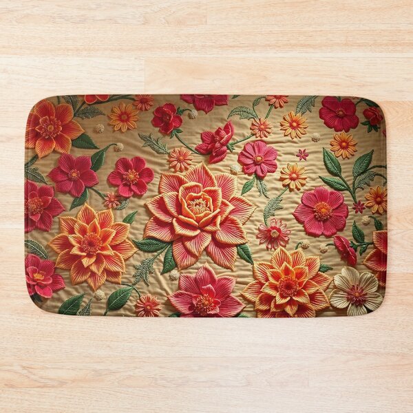 Item preview, Sculpted Floral Textile designed and sold by Sachie's Studio.