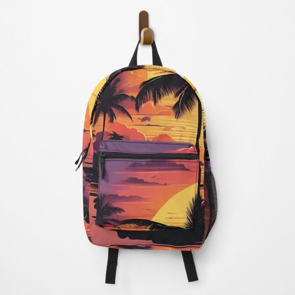 Item preview, Golden Tropical Sunset Over Island Palms designed and sold by CASASIS_MERCH.