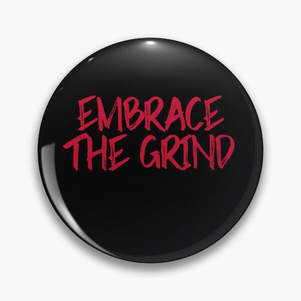Item preview, Embrace the Grind gym workout motivation designed and sold by The Sporty Nerd.