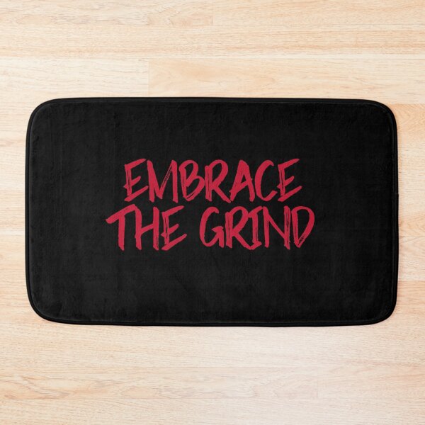 Item preview, Embrace the Grind gym workout motivation designed and sold by The Sporty Nerd.