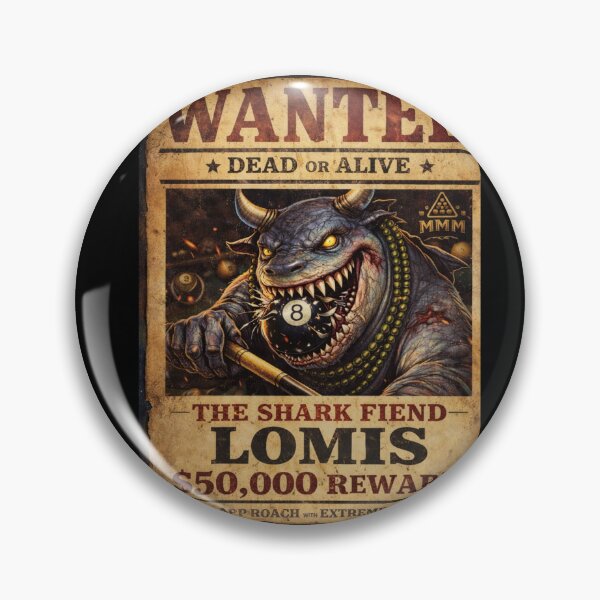 Item preview, Wanted Poster – Lomis the Shark Fiend | MarshVerse Table Terrors designed and sold by MACodDesigns.