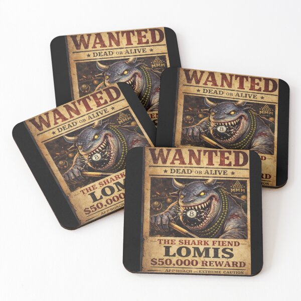 Item preview, Wanted Poster – Lomis the Shark Fiend | MarshVerse Table Terrors designed and sold by MACodDesigns.