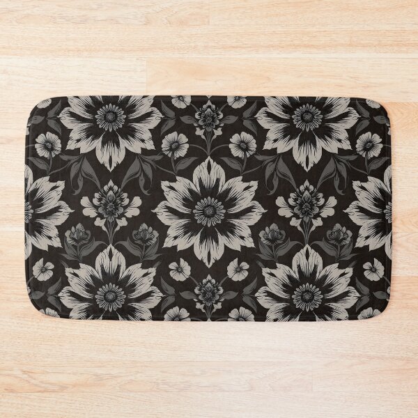 Item preview, Gray Floral Pattern designed and sold by Sachie's Studio.