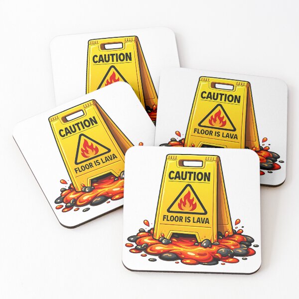 Item preview, Caution Floor Is Lava  designed and sold by MinaKiarts.