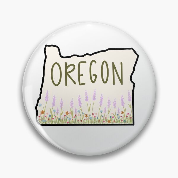 Item preview, Oregon Wildflowers State Outline designed and sold by cozyteabag.