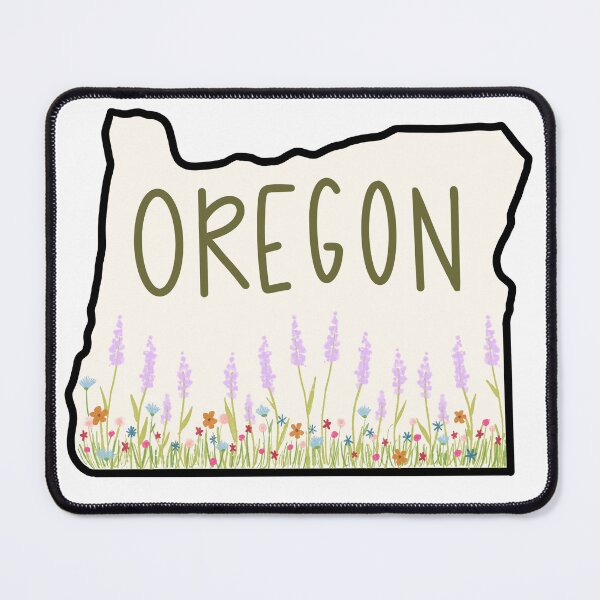 Item preview, Oregon Wildflowers State Outline designed and sold by cozyteabag.