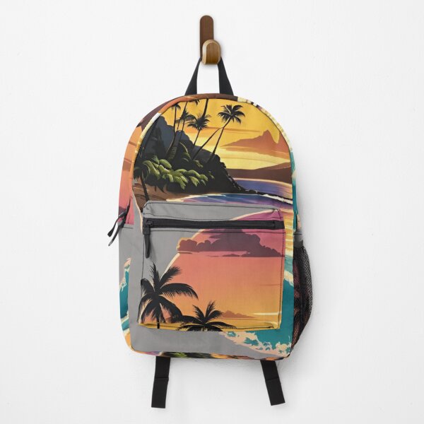Item preview, Sunlit Tropical Cove at Golden Dusk designed and sold by CASASIS_MERCH.