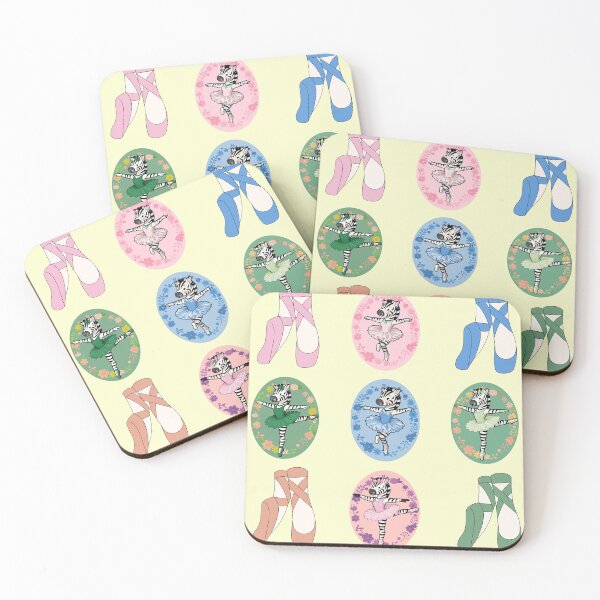 Item preview, Zebra Ballerina Pattern – Cute Ballet Animal Repeat Design designed and sold by ZebraDazzleDesigns.