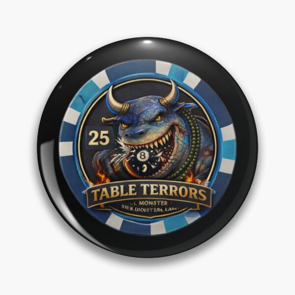 Item preview, Lomis $25 Chip – Blue Table Terrors Casino Token designed and sold by MACodDesigns.