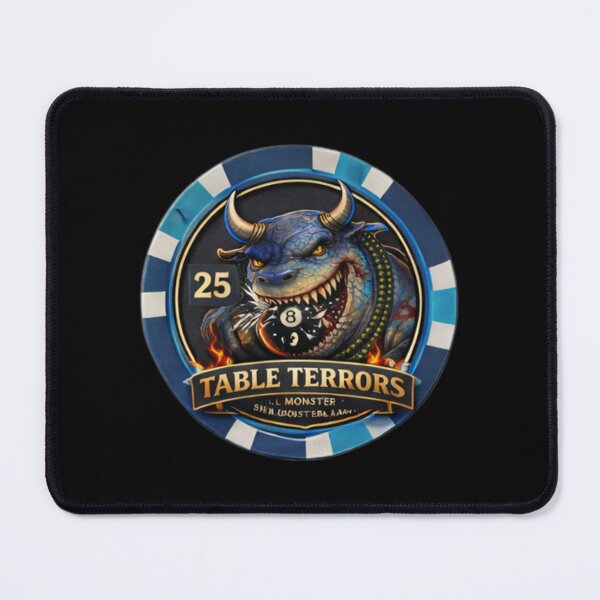 Item preview, Lomis $25 Chip – Blue Table Terrors Casino Token designed and sold by MACodDesigns.