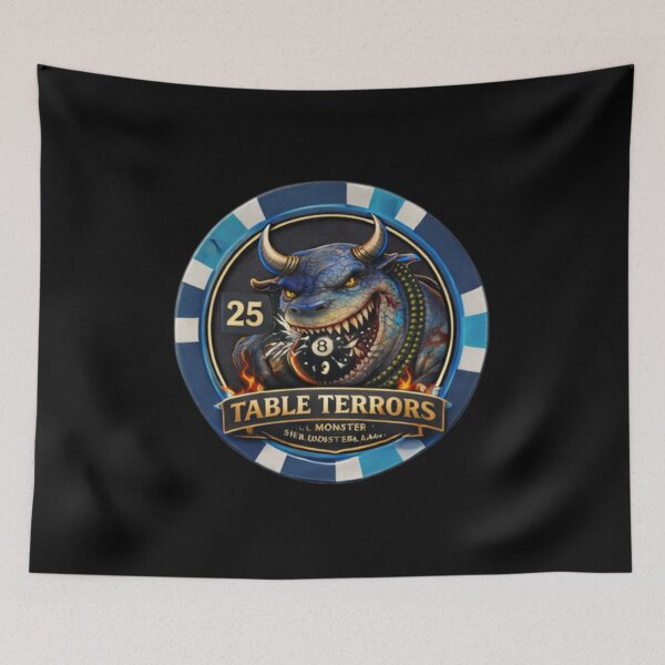 Item preview, Lomis $25 Chip – Blue Table Terrors Casino Token designed and sold by MACodDesigns.